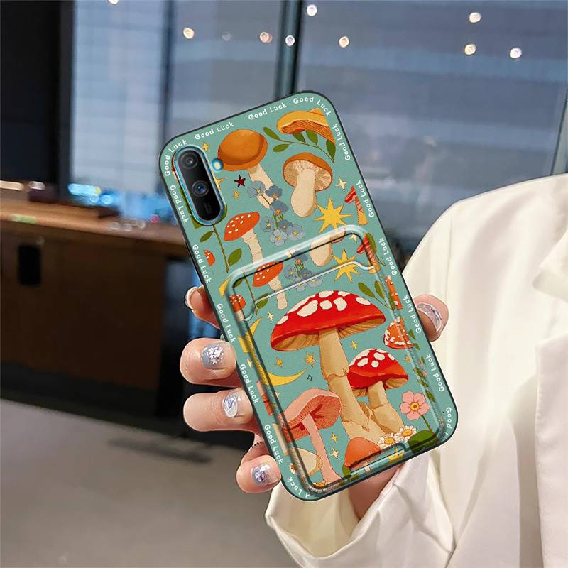 Fashion Design Durable Phone Case For OPPO Realme C3/C3i/Narz N10A Full wrap Cute Soft case Shockproof Card bag Cover