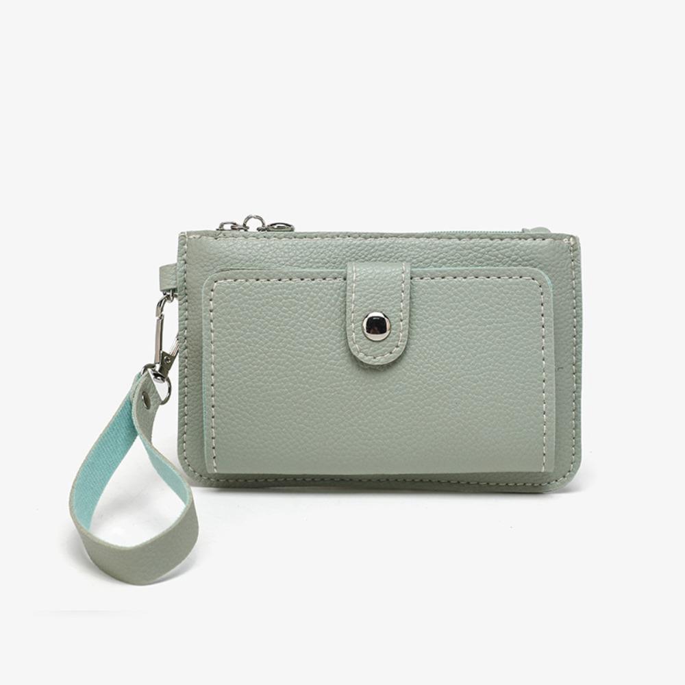 

Mini Card Bag Ultra-thin Card Holder Multifunctional Wallet Women зелений