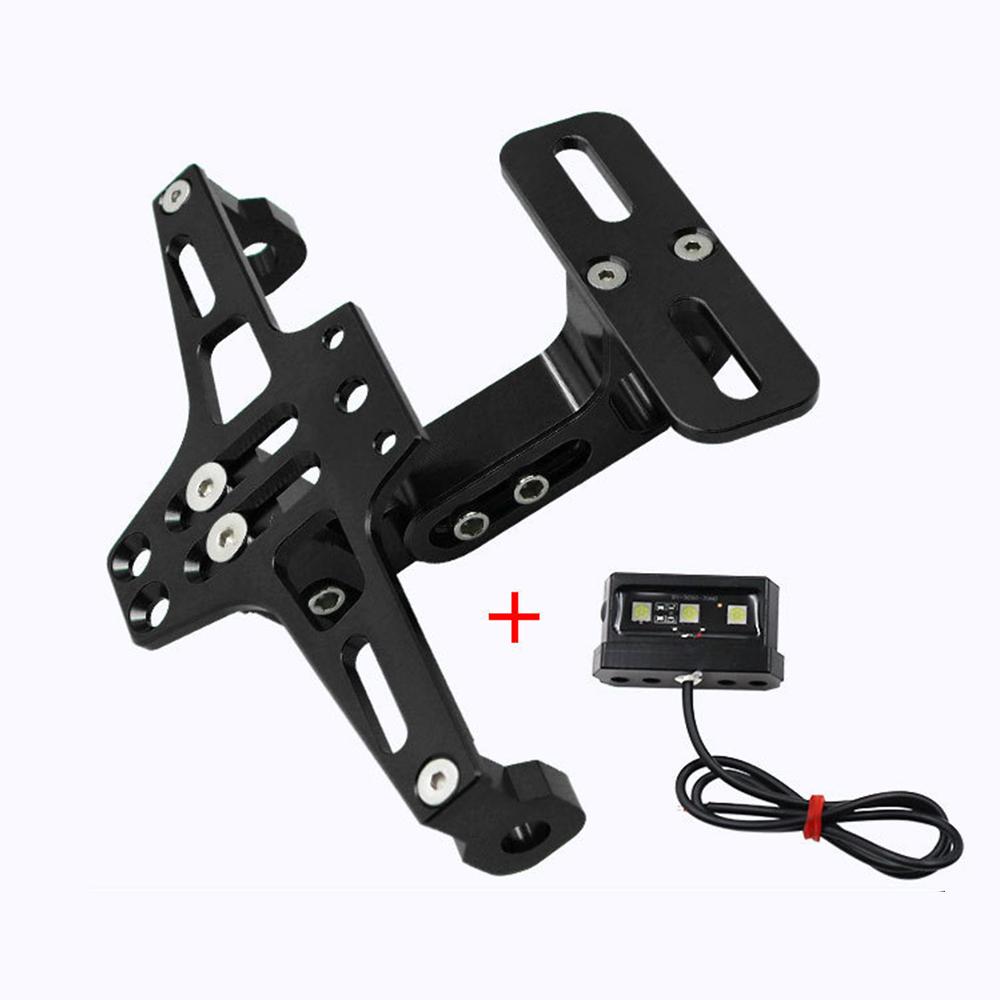 Držák SPZ na motocykl s LED světlem Univerzální držák na SPZ pro Yamaha MT07 MT09 MT10 Kawasaki Z750 Z800 Honda