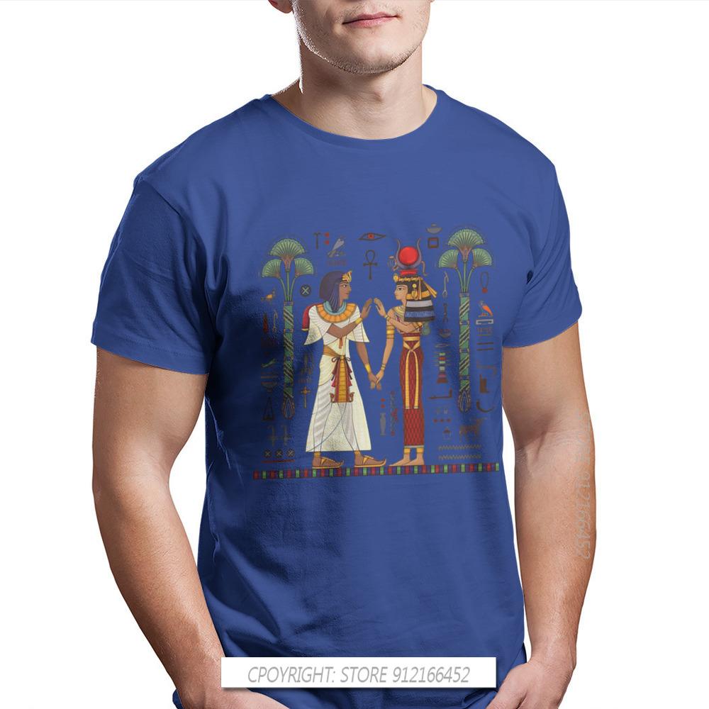 Ägyptisch Altes Ägypten Kultur Hieroglyphe Und Symbolalte Kultur Singen Und Symbol Männer T-Shirt Groß Reine Baumwolle Vintage T-Shirt