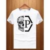 Zomer Trend Half-Skull T-Shirt Graffiti Brief Print Korte Mouw High Street Style Casual Losse Shirt Mannen Vrouwen Katoenen Top