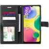 Coque Flip Case Pour Xiaomi Redmi 10A - Effet Cuir Noir - 2 Verres Trempés Inclus - Fermeture Magnétique