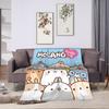 Cute Anime M-Molangs Blanket Fleece Spring Autumn  Portable Ultra-Soft Throw Blankets for Home Office Bedspread