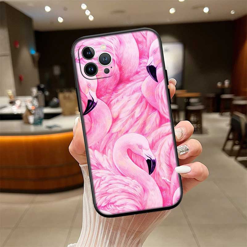 UP29 Flamingos Rosa Vogel Blume Hülle für Motorola Edge 60 60s 70 G86 G56 G54 E14 G04S G45 G54 G64 S30 S50 X30 X40 X50 Pro Power