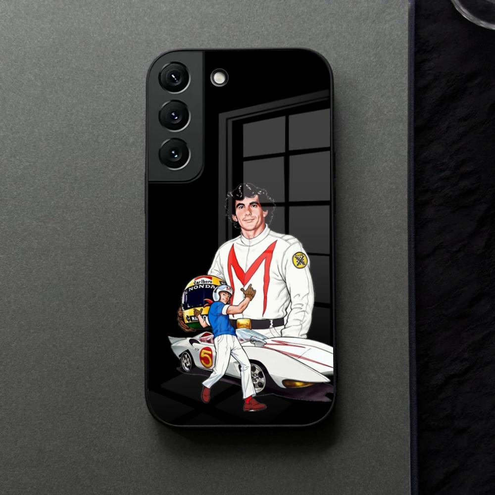 Anime Speed Racer Mach FIVE Phone Case Glass For Samsung Galaxy S21 S26 S25 S22 S20 S24 S23 Ultra Fe Plus A16 A34 A54 A24 A53 Co