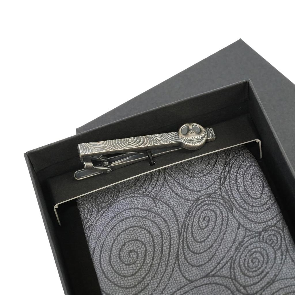 [Disney] Necktie & Tie Bar Box Set (The Nightmare Before Christmas Solid Color Pattern)