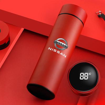 Stainless Steel Thermos with LED Temperature Display For X-Trail Qashqai Juke Leaf Micra NOTE Patrol Pulsar NISMO
