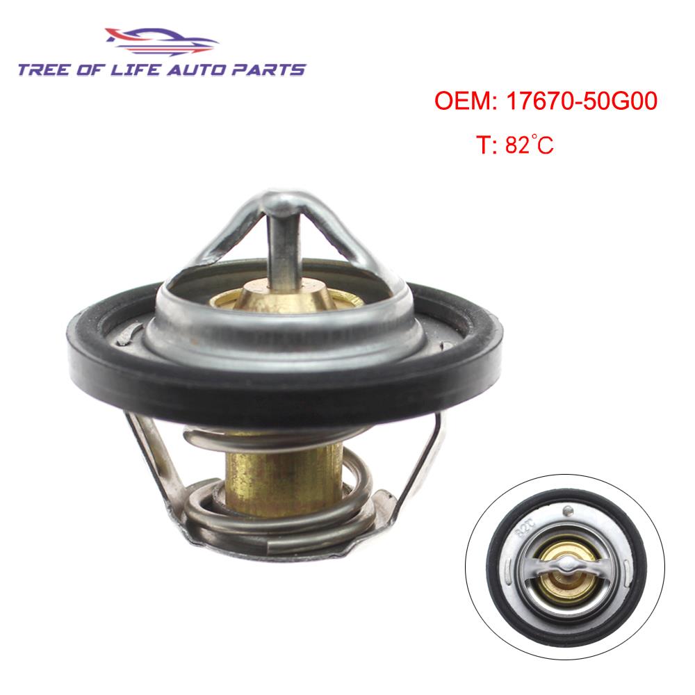 17670-50G00 Engine Coolant Thermostat 82c For CHEVROLET DAEWOO MATIZ SPARK DAIHATSU CHARADE HIJET METRO 17670-76G00 1767050G00 Thermostats 5