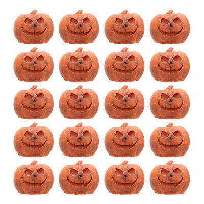 20pcs Miniature Pumpkin Figurines Mini Resin Pumpkin Ornaments Garden Grimace Pumpkin Miniature