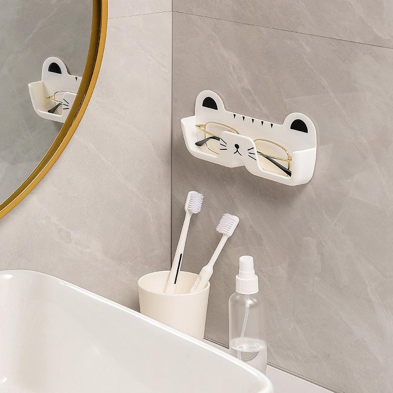 1pc Glasses Storage Box Wall Mounted Perforated Glasses Frame Glasses Sunglasses Display Rack Sunglasses Display Rack