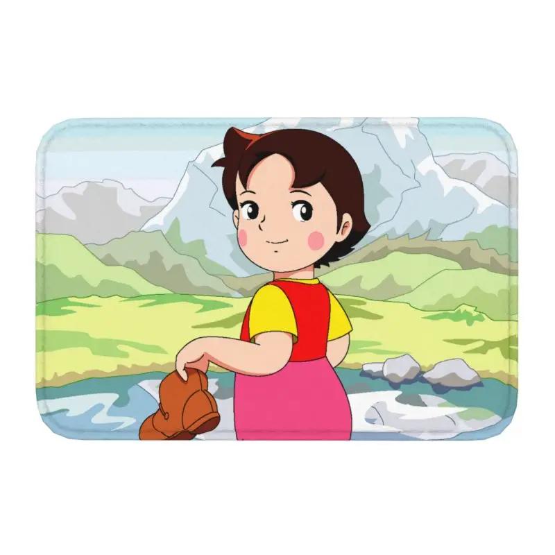 Custom Heidi Peter And Grandpa Doormat Anti-Slip Entrance Bathroom Kitchen Floor Door Mats Garage Rug Carpet Footpad