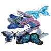 Fabric Butterflies Butterfly Appliques Blue Embroidery Patches for Clothing Butterfly  Cloth