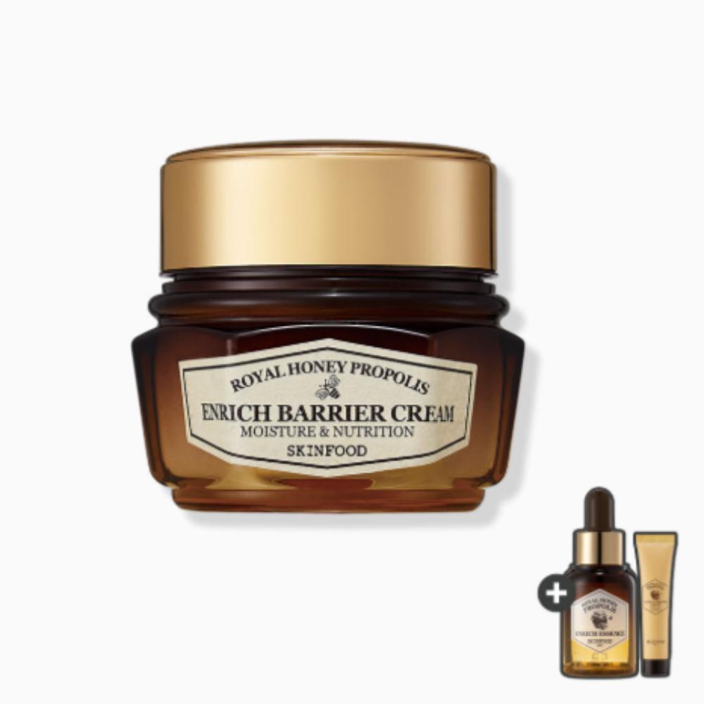 

Skinfood Royal Honey Propolis Barrier Cream 63ml[Includes Royal Honey Essence 20ml + Cream 15ml]