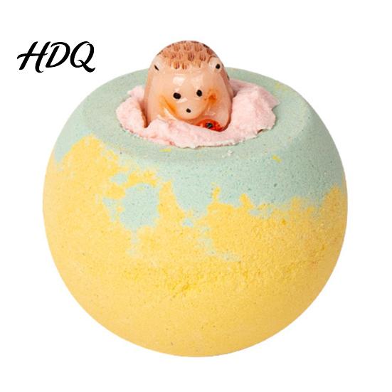 Essential Oils Fizzies Balls 1/7Pcs 100G Kids Bath Bombs with Toy Inside Plants Extract Relaxing Balls Dry Skin Moisturizing Shower Salt Ball