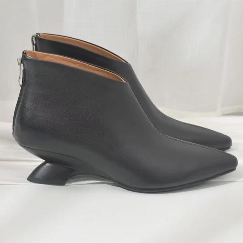 

Замшевые туфли с острым носком на низком каблуке, модная сексуальная женская обувь 2025 года, тренд зимы, новый бренд, дизайнерское платье, удобные для ходьбы, Zapatos Femme 38 чёрный