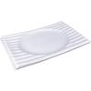 Pure White Ceramic Rectangular Dinner Plate