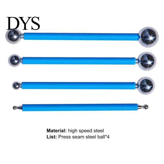 Sturdy Caulk Finishing Tool 4Pcs Convenient Tile Pressed Ball Double Head Improve Efficiency Helpful Solid Grout Repairing Stick for Home
