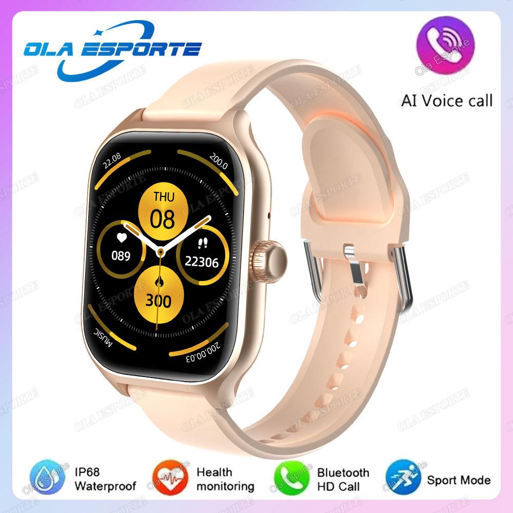New Smart Watch 2.01" HD Display Bluetooth Call Message Preview Sports Modes DIY Dial Weather Forecast Smartwatch Men Women