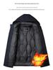 Men's Winter Goose Down Jacket with Detachable Liner - 3-in-1 Casual Business Outerwear for Warmth
