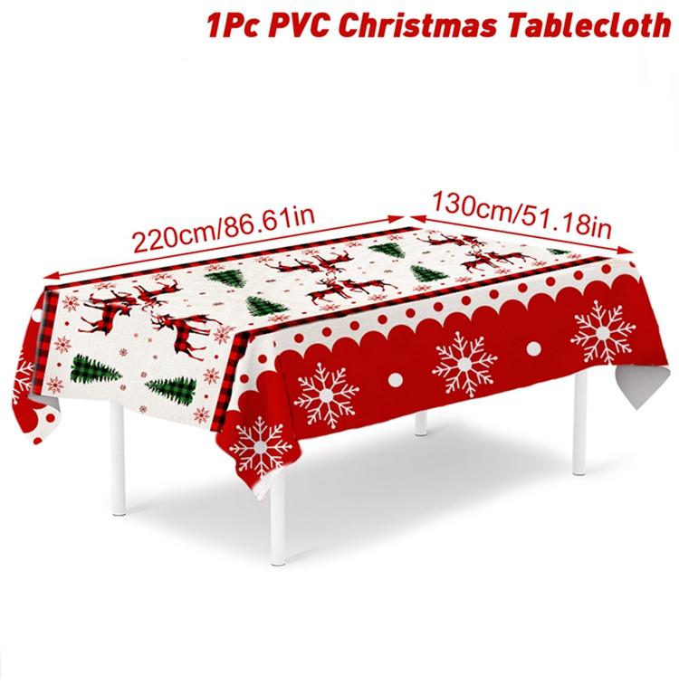 Christmas Tablecloth Merry Christmas Decorations For Home 2025 Navidad Noel Kerst Xmas Table Decor Gifts New Year 2026 Natal