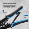 6P/8P Multi-Function Network Pliers: Crimping, Cutting, Stripping for Network & Telephone Cables