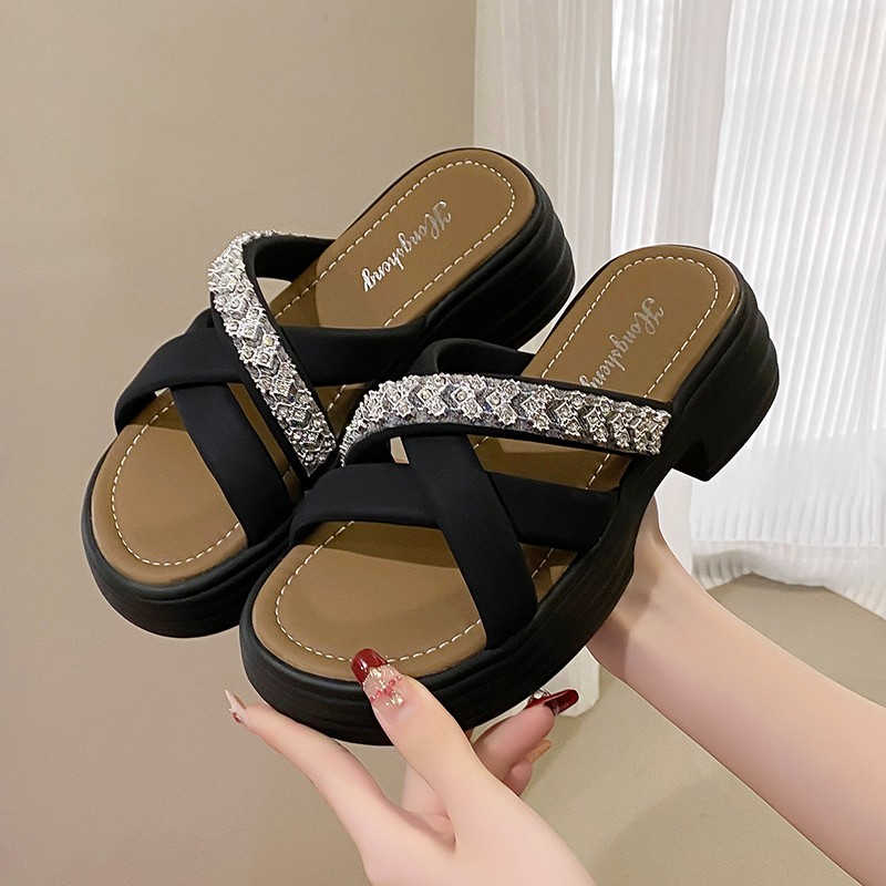 Mode Rutschfest Leicht Damen Schwarz Weiß Schuhe Haussandalen Hausschuhe Sneakers Sport Markenname Bestseller Lustig