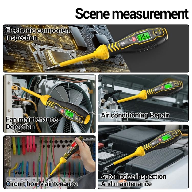 Electrician Tester Pen Word/Crossing High Torqued Screwdriver Electricity Detector Meter Buzzer Alarm Electricity Test Tool
