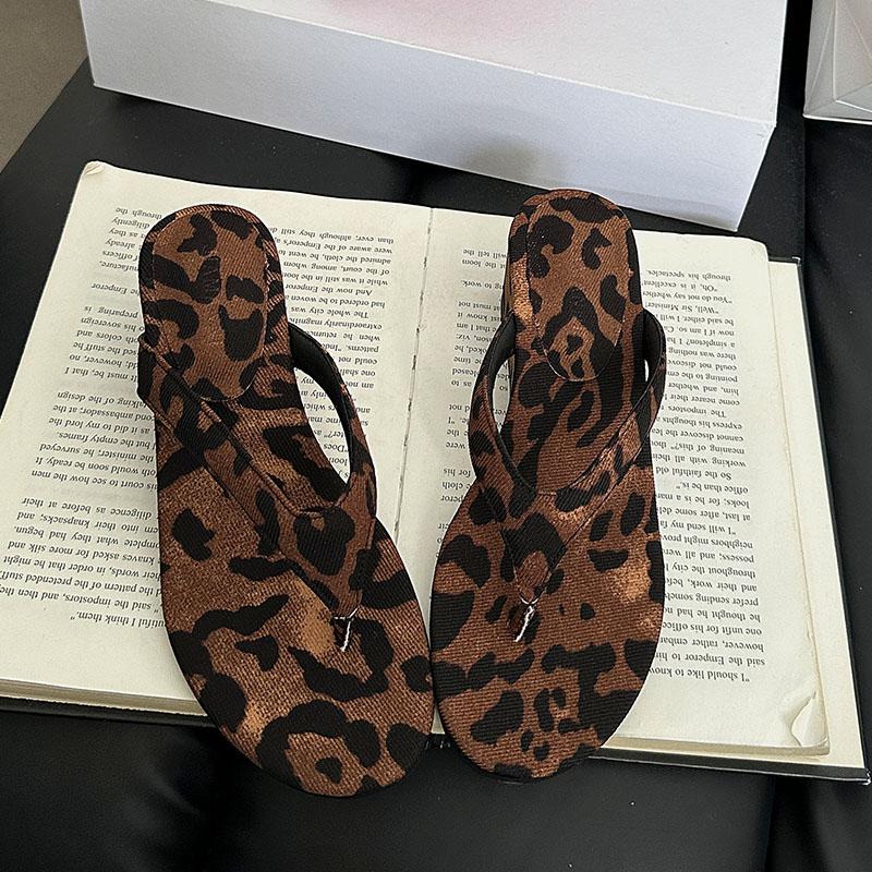 Fashion Round Toe Ladies Wedges Slippers Heeled Shoes Summer Beach Flip Flops Fashion Wedges Women Slippers Female Slides Sandals Pumps