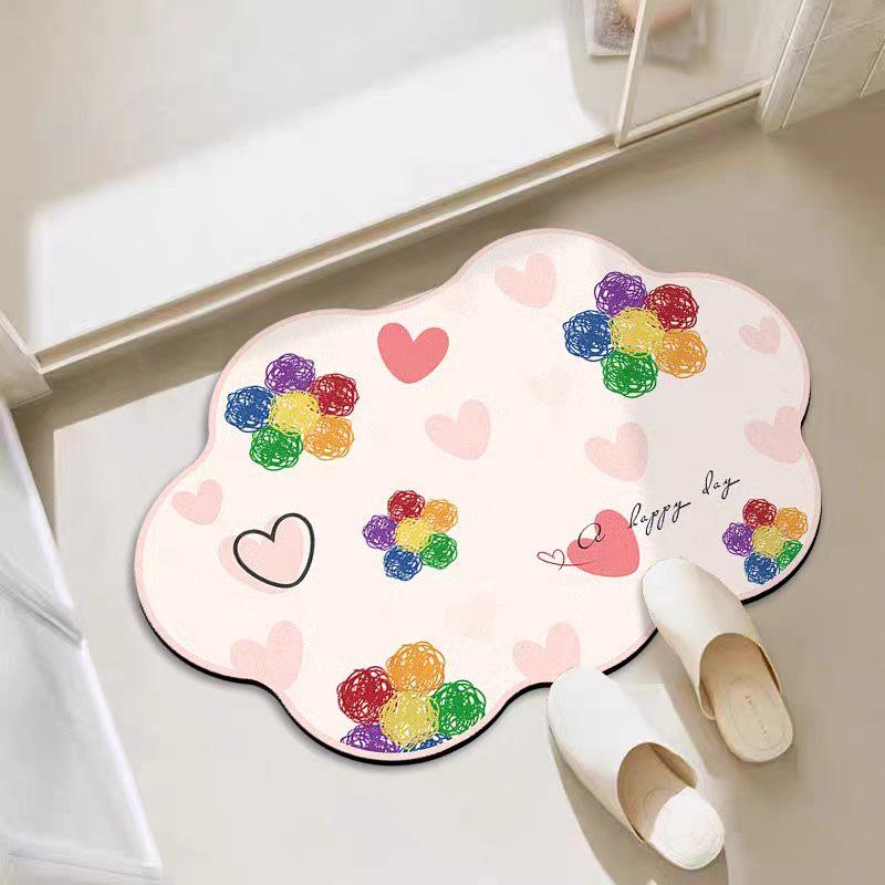 Badezimmer saugfähige Diatomeenerde Toiletten-Türvorleger Toiletten-Bodenmatte Toiletten-Teppich