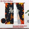 2D FLAT PRINTING 2pcs Curta (Without Rod) Autumn Leaves Celebration Chic Minimalist Curta Versatile Polyester Curta