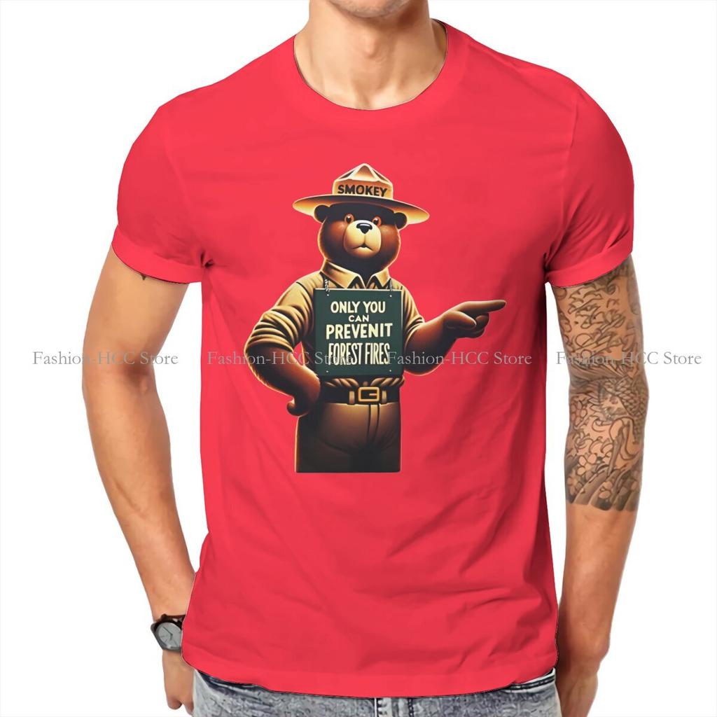 Smokey The Bear Vintage Forest Fire Prevention T Shirt Harajuku Teenager Graphic High Quality Tshirt Oversized Crewneck Blouses