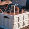 Wooden Lid Foldable Storage Box