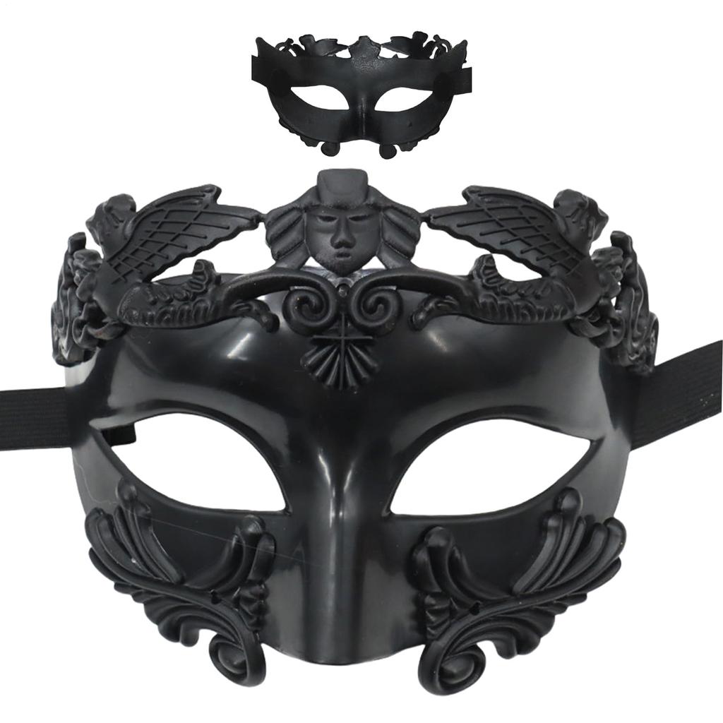 Men's Masquerade Masks - Roman/Greek Masks - Venetian Half-Face Masks, Suitable For Masquerade Balls, Carnivals, And Parties