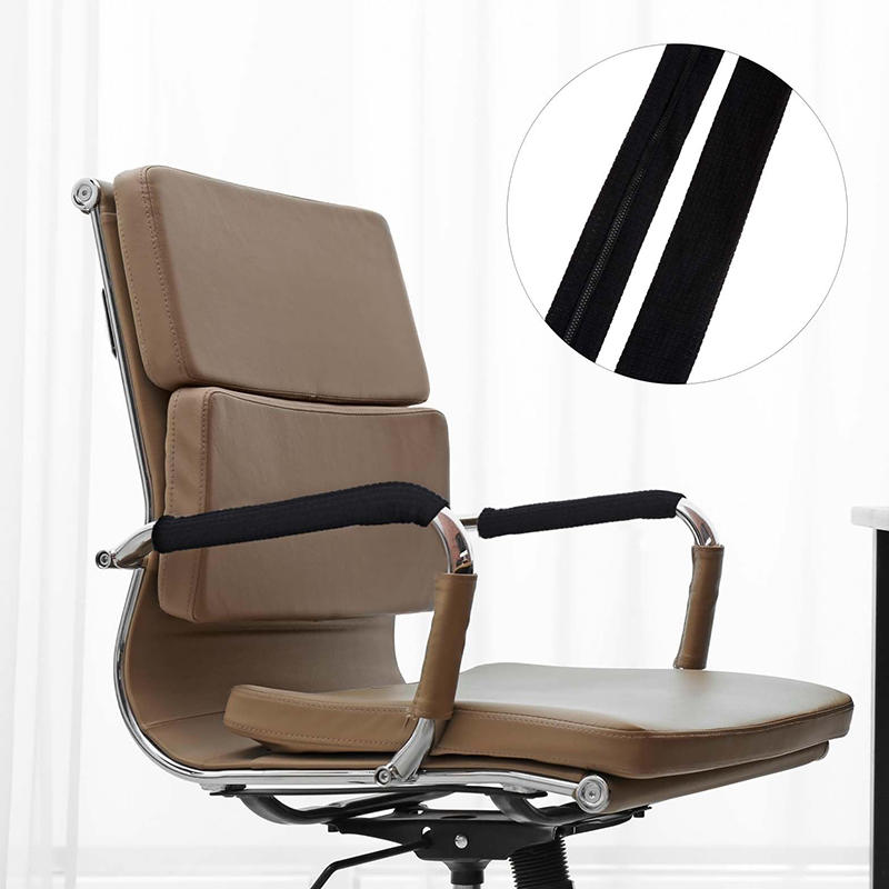 1 Par Capas Universais Elásticas com Zíper para Apoio de Braço Removíveis Spandex Capas para Apoio de Braço de Cadeira Protetor de Apoio de Braço para Cotovelo para Computador Escritório