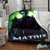 1pc The Matrix Flannel Throw Blanket - HD Printed Lightweight Soft Warm All-Season Blanket for Sofa, Bed, Travel, Camping 046