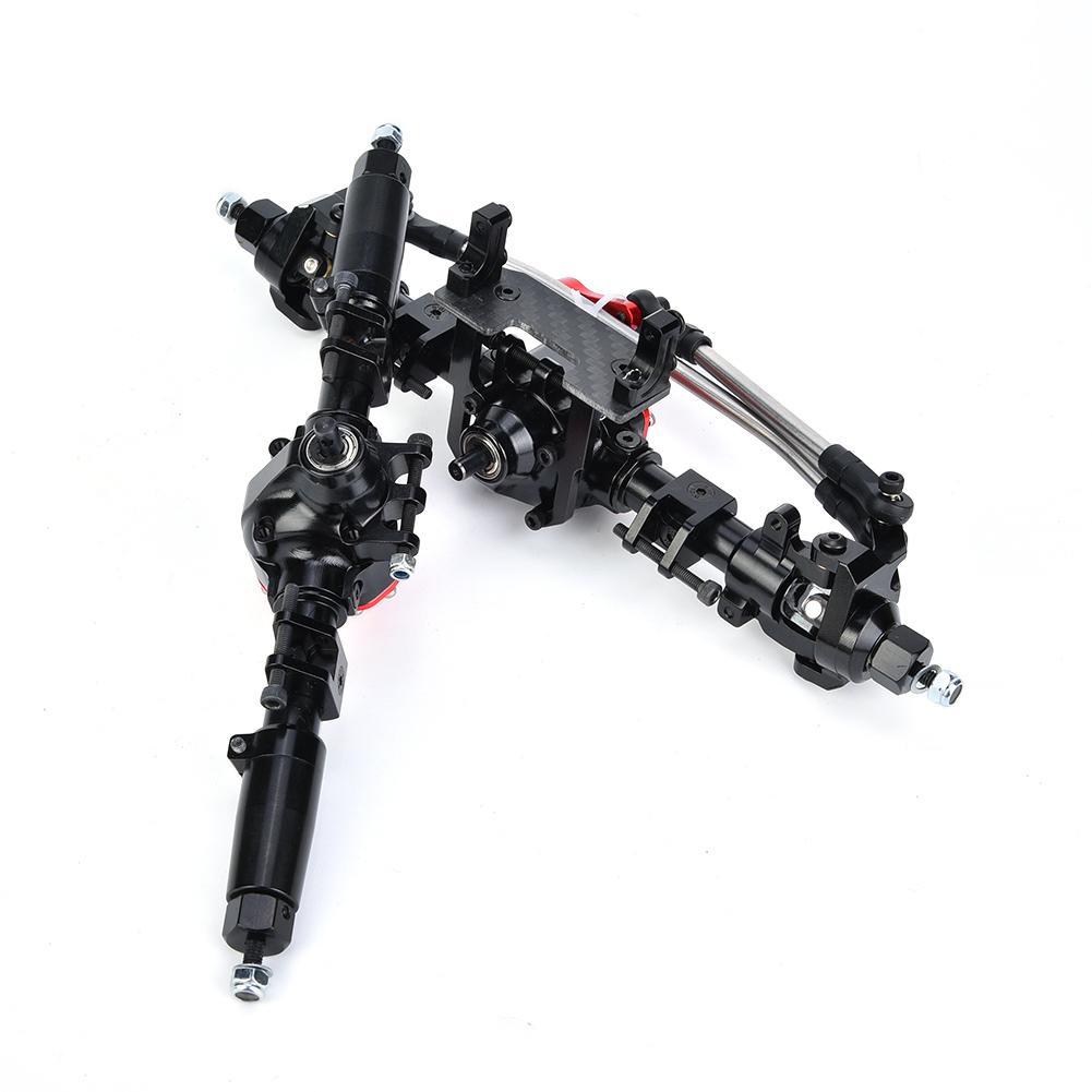1/10 RC Aluminum Alloy Front and Rr Axle for Crawler   SCX10 II 90046 90047