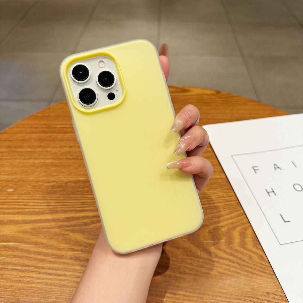 Lightweight Shockproof PP Phone Case for iPhone 15 14 13 Pro Max Solid Color Matte Cover