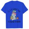 Its A Good Day To Read  T-shirts Women Book Lover Teacher Tshirts Elephant Cartoon Women's Clothing Vintage Women T-Shirts Tops