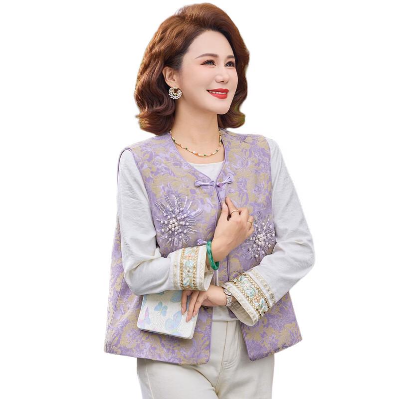 New Chinese Style Floral Vest for Women