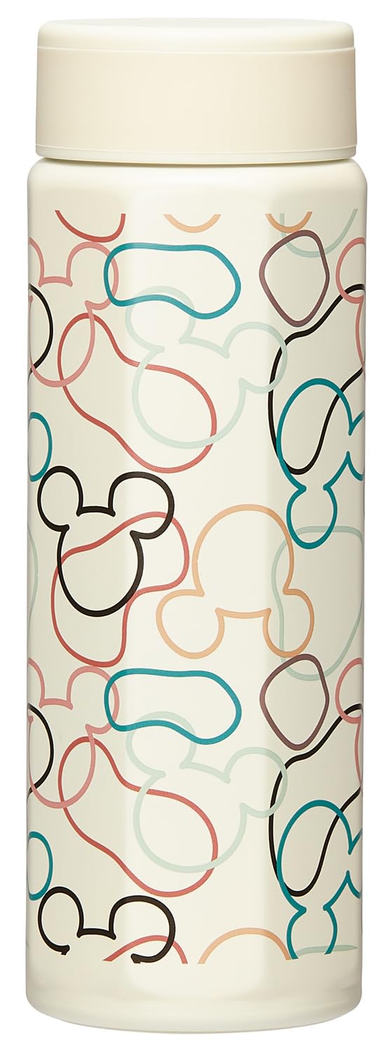 

Skater Stainless Steel Mug, 500ml, Easy-to-Hold Octagonal Shape, Insulated for Hot and Cold Drinks, Disney Mickey Mouse Design, Ivory, STO5