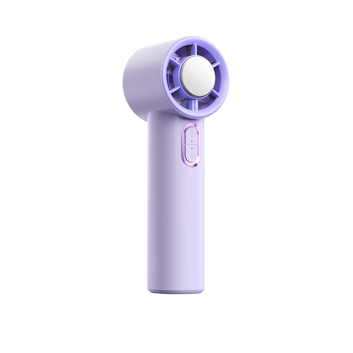 

Portable USB Rechargeable Handheld Fan with Strong Wind, Ice Cooling, Desktop Stand, and Long Battery Life F15-2000mAh Ice Pack Fan светло-фиолетовый