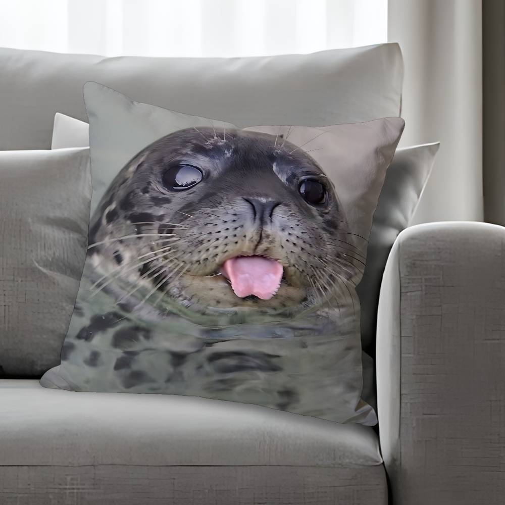 Seal Sea Anime Celebrity Merchandise AllMatch Printed Pillow Case Sofa Car Office Room Decoration Protector