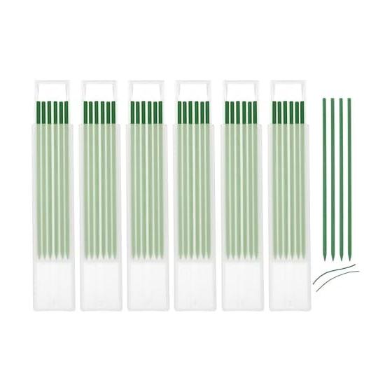 uxcell 36pcs Carpenter Pencils Refills 2.8mm Mechanical Pencil Lead for Construction Marking Deep Hole Woodworking Green Graphite Lead 120mm Long
