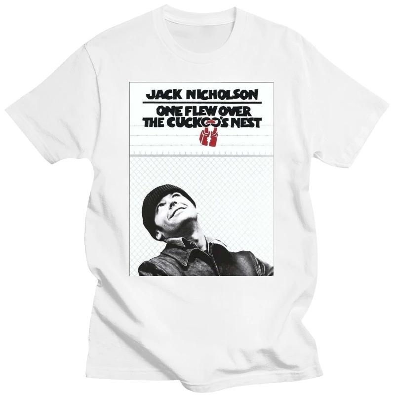 Milos Forman Jack Nicholson One Flew Over The Cuckoos Nest T Shirt Men Clothing Graphic T Shirts Harajuku Oversized 2024 Funny