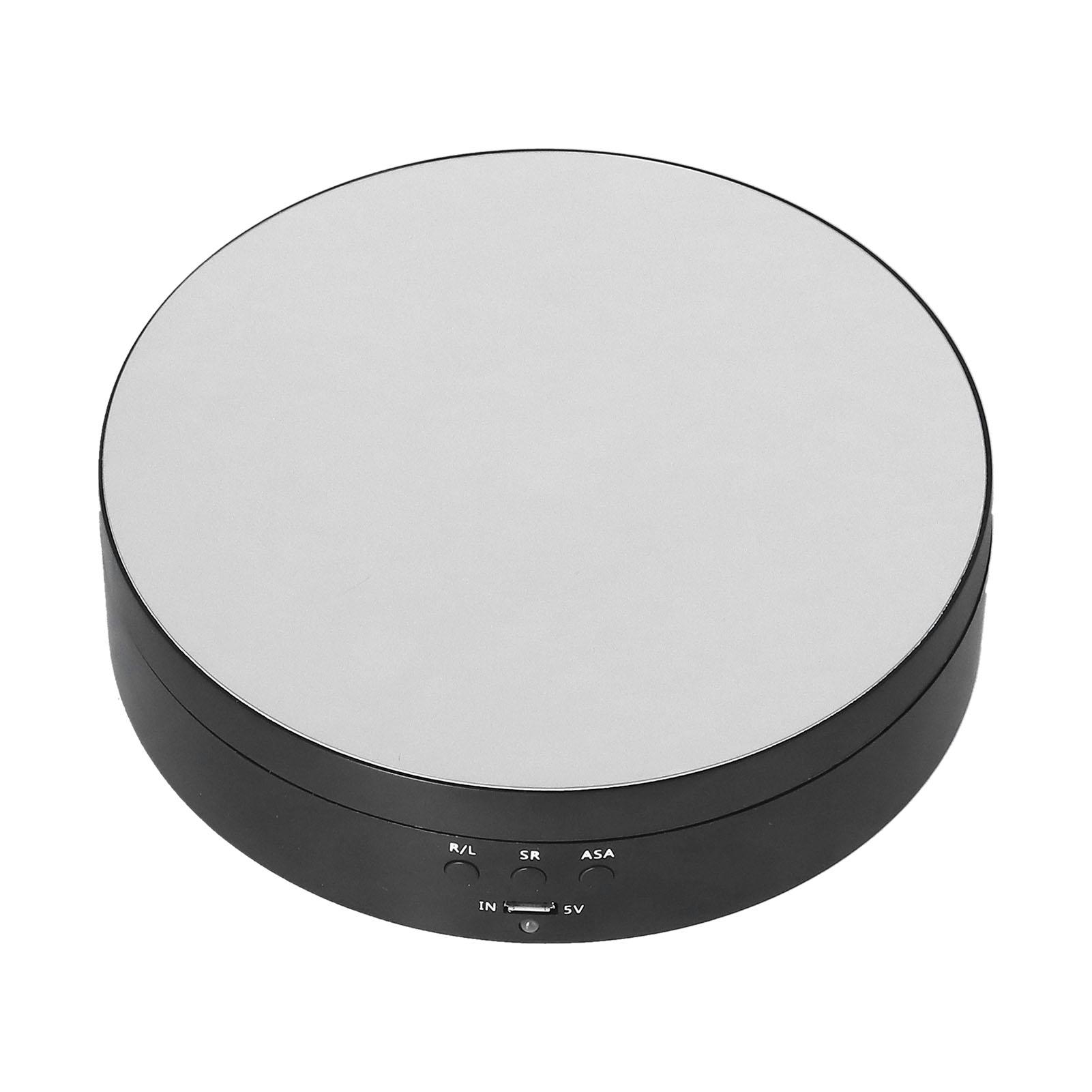 

Motorized Rotating Display Stand 138mm Electric Rotating Turntable 3 Speed Adjustable USB Powered Jewelry Display