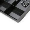 Black ABS Plastic Cash Register Insert Tray Metal Clip Money Tray Cash Drawer Insert Tray  Store