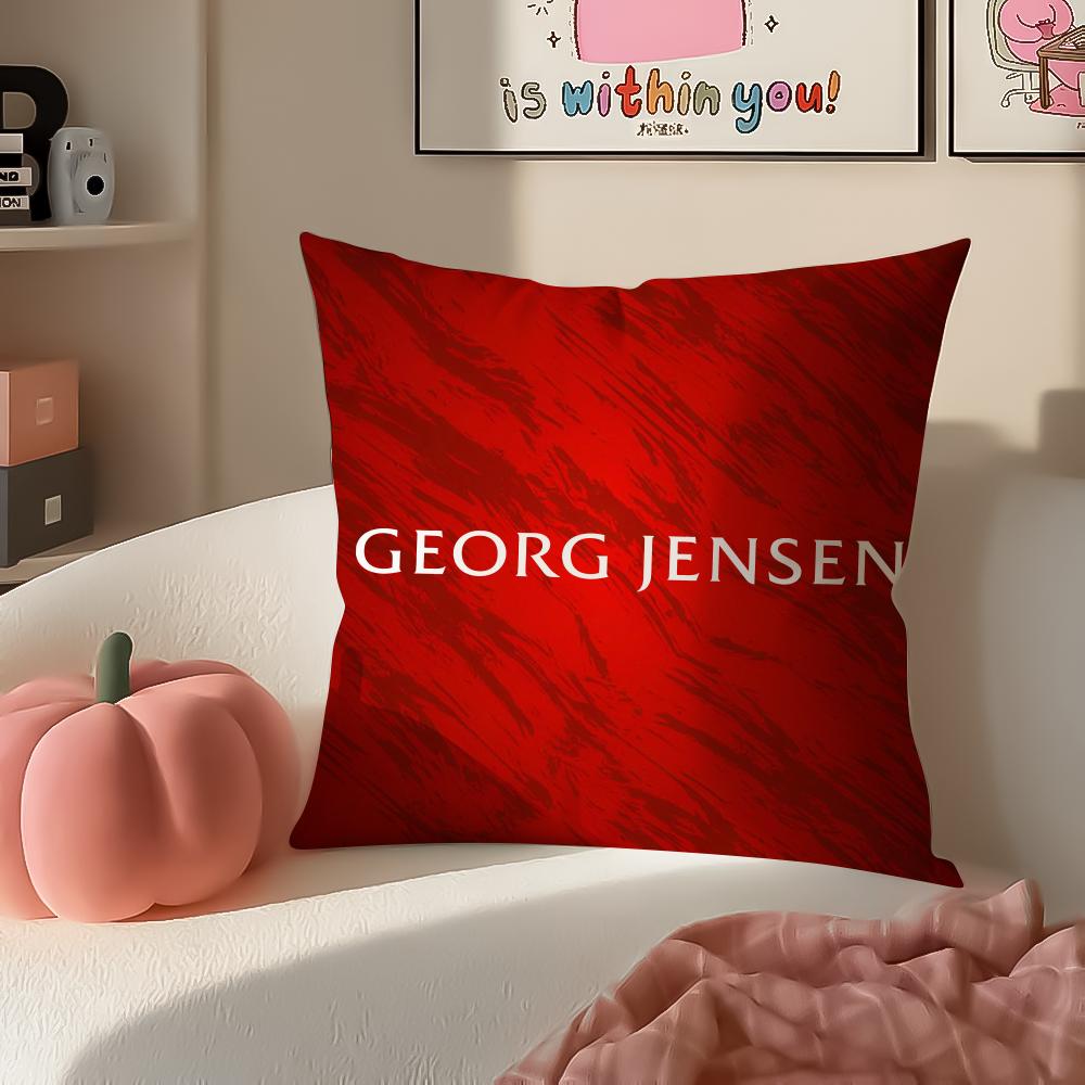 

Danish Brand GGeorg Jensen Cushion Cover Pillowcase Short Plush Invisible zipper Room Sofa Cushion Cover 30X30cm