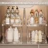 Transparent Under Sink Organizer 2 Tier CD Holder Stand Pull Out Storage Shelf  Under Sink Area