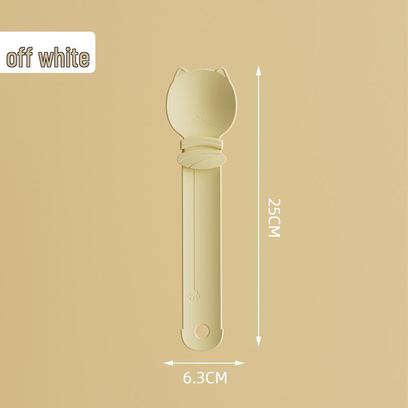 Hangable Non-Spill Anti-Bite Cat Feeding Spoon