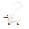 Handmade PU Leather Puppy Dog Keychain Pendant Lovely Dachshund Bag Phone Pendant Women Backpack Handbag Charm Decors